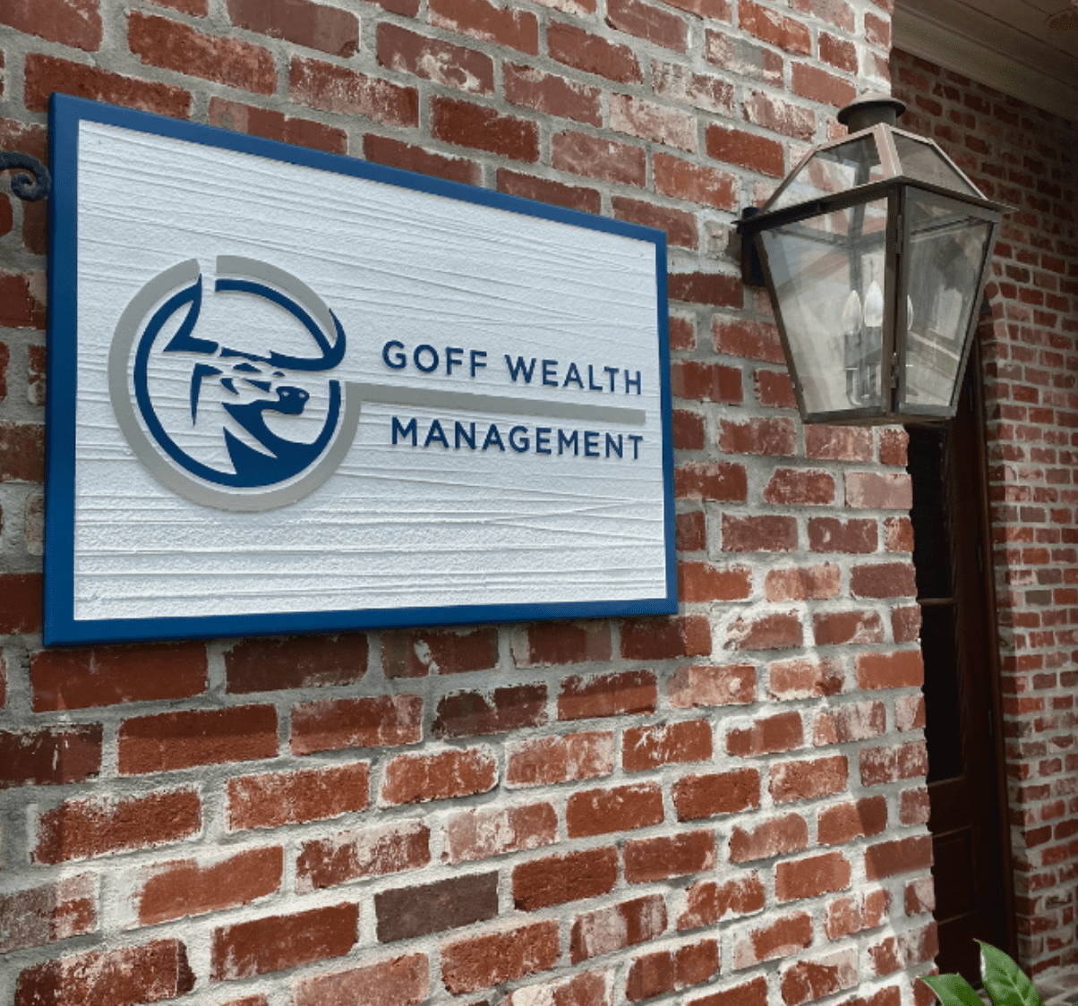 Goff Wealth Management Signage